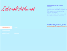 Tablet Screenshot of lebenslichtkunst.com